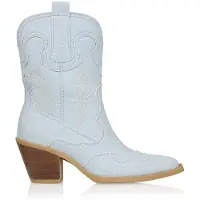 DWRS label Silvi Denim Western Shoes Lt. Jeans Talla: 36 | Botas Outlet | Mujer | Azul