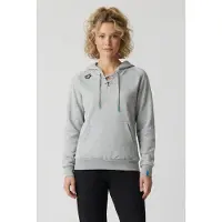 Arena Unisex Team Hooded Sweat Laced Medium Grey Heather-lace Talla: XS | Sudaderas con Capucha Outlet | Unisex | Gris
