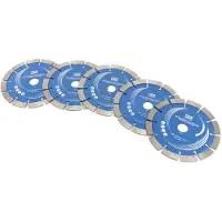 HBM Conjunto de discos de diamante de 5 piezas para Fresadora de pared eléctrica profesional de 2400 vatios / fresadora de ranuras