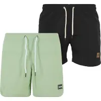 Urban Classics Bermudas verde claro / negro