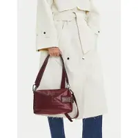Hispanitas para mujer. BI254151 Bolso Grained burdeos (OSFA), Casual, Poliuretano, outlet 2026.