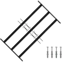 vidaXL Rejilla de seguridad para ventanas, 75,5 x 45 cm, acero galvanizado