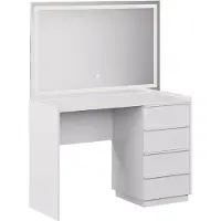 Vicco Tocador Viktoria Blanco 110 cm con espejo LED, Model 59331