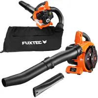 FUXTEC soplador aspirador gasolina FX-LBS126 | herramienta de jardín 4 en 1 para trabajos con hojas