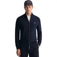 Gant para hombre. 8030164 Cárdigan con cremallera Casual Cotton marino (L), Algodón, Manga larga, outlet 2026.