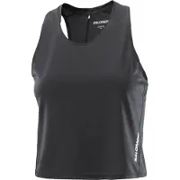 Salomon - Women's Sense Aero Short Tank - Camiseta de running size L, negro/gris