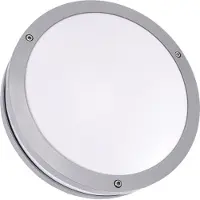 Strühm Luminaria LED hermética, color gris, 7,5 W, IP54, 4100 K, modelo SOLINA, marca Ideus, referencia 03836