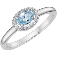 Giorgio Martello Milano Anillo azul claro / plata