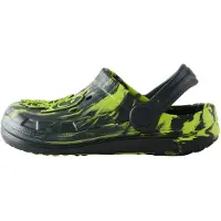 Next Zapatos abiertos verde neón / negro