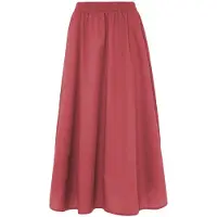 Devotion Twins Eutopia Long Skirt Poplin Rosewine Talla: M | Faldas Maxi Outlet | Mujer | Rosa