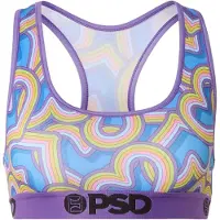 PSD Sujetador deportivo 'Heart Attack' azul / manzana / lila / naranja
