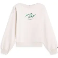 Tommy Hilfiger Sudadera beige claro / esmeralda