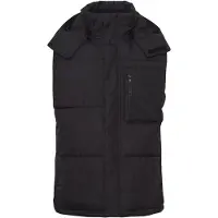 !Solid Chaleco 'Callen ' negro / blanco