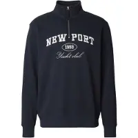 INDICODE JEANS Sudadera 'Russel' navy / blanco