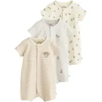 Next Pijama entero/body beige / ecru / blanco