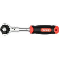 YATO Llave de trinquete con cabeza giratoria de 1/4"