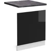 Vicco Panel frontal R-Line Negro brillo intenso 60 cm , ET Antracita, Model 46549