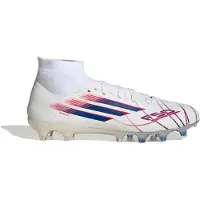 Adidas adidasBota de fútbol F50 SPARKFUSION PRO de media caña para césped natural seco o artificial para mujer 38 Cloud White / Royal Blue / Lucid Red Mujer