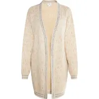 Usha Cárdigan 'Carnea' crema / beige claro / navy