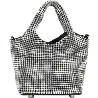 Mymo Bolso de mano negro / plata