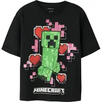 Name it Top 'Minecraft' lima / rosa / rojo / negro