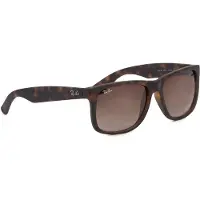 Ray-Ban - Marcas - Justin Classic Matte Rubber Black Dark Grey - Negro