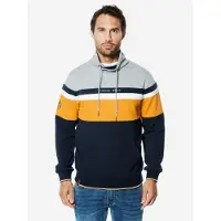 KOROSHI Sudadera marino / ocre / gris / offwhite