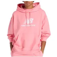 New Balance - Women's Sport Essentials French Terry Logo - Sudadera size XS, fucsia