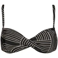 Watercult - Women's Line Set Bikini Top No. 7855 - Parte superior de bikini size 40 - Cup: B, negro/gris
