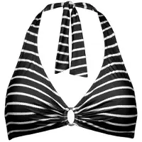 Lidea - Women's Line Up Halter Bikini Top - Parte superior de bikini size 38 - Cup: A, negro/gris