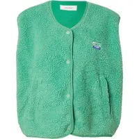 American vintage Chaleco 'HOKTOWN' verde claro