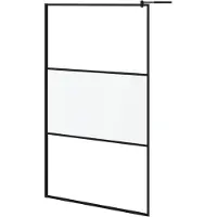 Syfax Mampara de ducha vidrio ESG semiesmerilado 115x195 cm