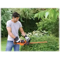 Black & Decker Tijeras de podar eléctricas a batería GTC18504PC, 18 voltios (naranja/negro, batería de iones de litio de 4,0 Ah)