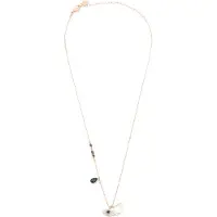 Swarovski Cadena navy / azul claro / oro rosa / transparente