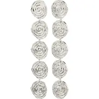 Pilgrim Pendientes 'Air' plata