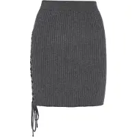 MyMo ROCKS Falda gris oscuro