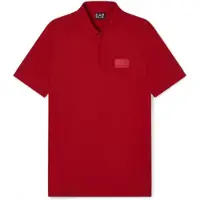 EA7 para hombre. 7M001361_AF13862 Polo Lux Identity rojo (3XL), Casual, Viscosa, Manga corta, outlet 2026.