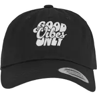 Mister tee Gorra 'Good Vibes Only' negro / blanco