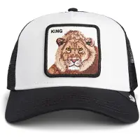 GOORIN BROS. Gorra 'King' beige / ecru / marrón / negro