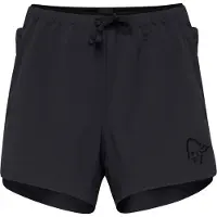 Norrøna - Ropa trail running mujer - Senja Flex1 4" Shorts W Caviar Black para Mujer - Talla M - Negro