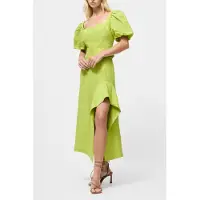 French Connection Islay Linen Midi Skirt Cactus Green Talla: 10 | Faldas Midi Outlet | Mujer | Blanco