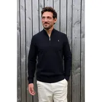 Kultivate Kn Crossed Zip Dark Navy Talla: XXL | Jerséis Outlet | Hombre | Azul
