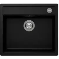 Schock fregadero de encastre para encimera, modelo Mono N-100 U Magma, con cubeta de residuos incluida