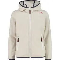 CMP - Girl's Jacket Fix Hood Jacquard Knitted 3H19825 - Forro polar size 98, beige