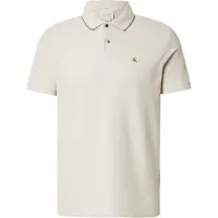 Calvin Klein Ss Refined Pique Tip Polo Oatmeal Talla: M | Polos Outlet | Hombre
