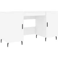 Syfax Escritorio blanco de 140x50x75 cm, fabricado en material de madera