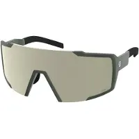 SCOTT - Gafas de sol - Shield Kaki Green Amp White Chrome S2 - Negro