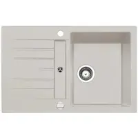 NABER Fregadero CORTO 780 en color MAGNOLIA, con sistema de apertura excéntrico / material Cin-granito / fregadero de granito