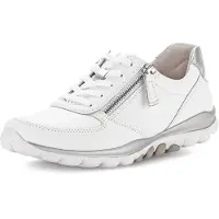 Gabor Calzado deportivo con cordones plata / blanco