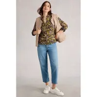 White Stuff Annie Jersey Shirt Chartreuse Print Talla: 8 | Manga Larga Outlet | Mujer | Verde